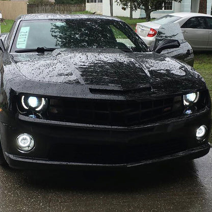 Clear Lens LED Halo Fog Light Assembly For 2010-2013 Chevrolet Camaro - NS Auto Lighting