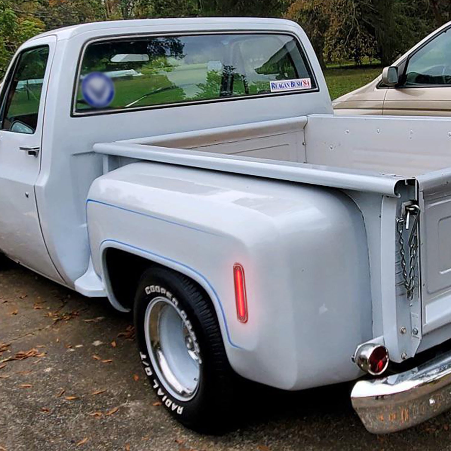 Smoked Lens LED Rear Side Marker Lights For 1973-1987 Chevrolet GMC C/K Series Trucks, etc. - NS Auto Lighting