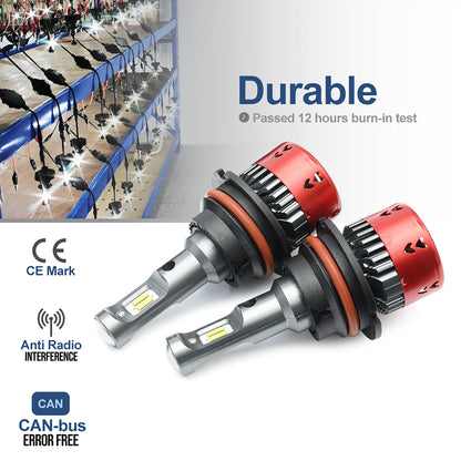 HB1 9004 6500 K weiße LED-Scheinwerferlampen für Jeep Grand Cherokee ZJ usw.