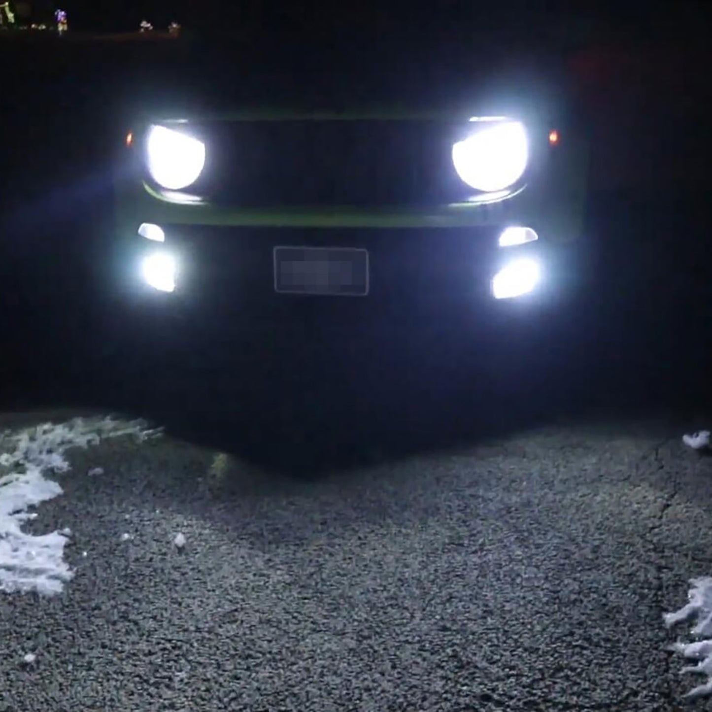 Smoked Lens White LED Front Bumper Fog Light Assembly For Jeep, Fiat, etc. - NS Auto Lighting