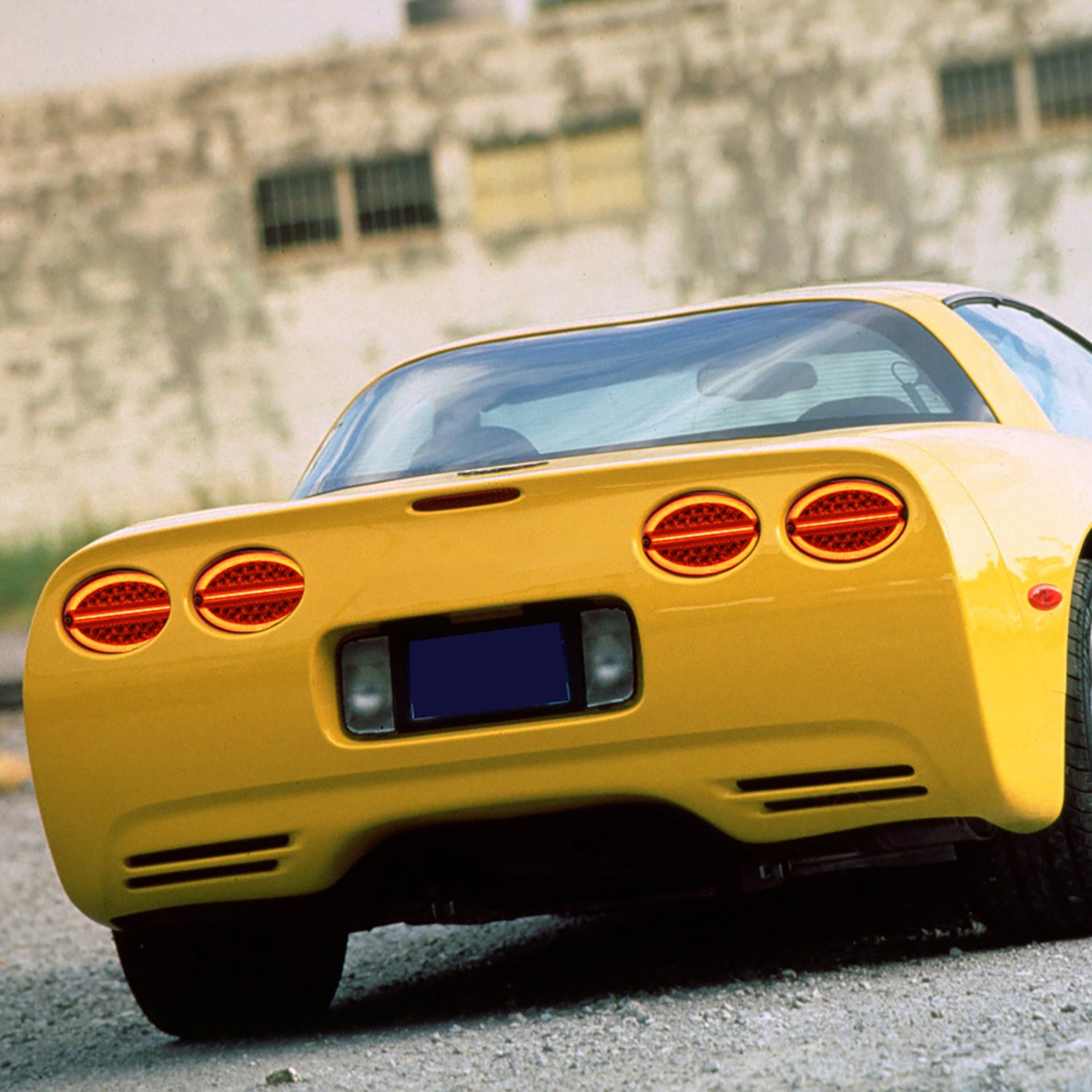 Red Lens LED Halo Tail Light Assembly For 1997-2004 Chevrolet Corvette C5 - NS Auto Lighting