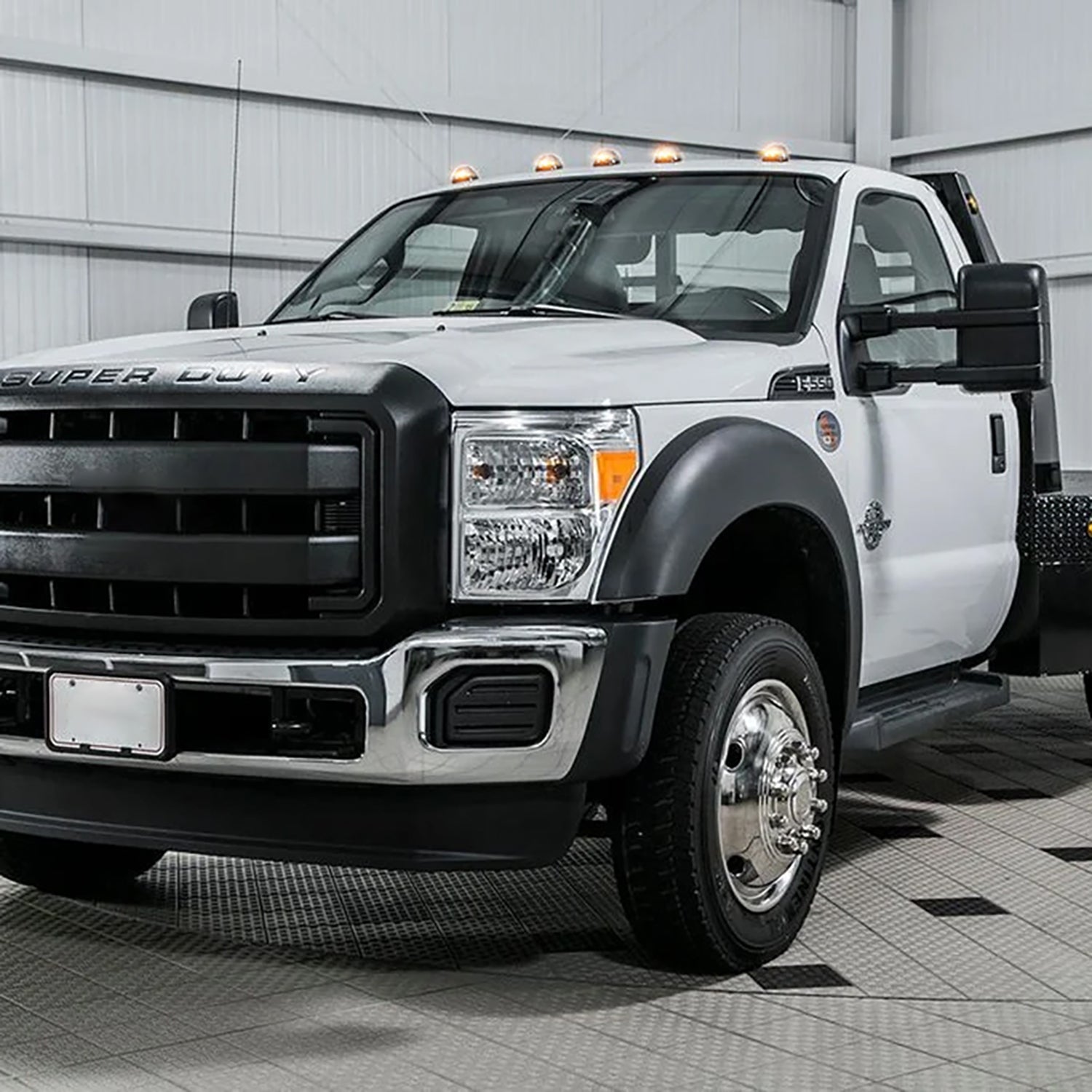 Clear Lens Amber LED Cab Roof Lights For 1999-2016 Ford Super Duty, etc. - NS Auto Lighting