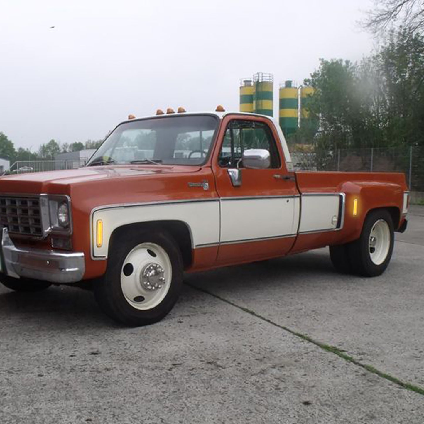Clear Lens LED Front & Rear Side Marker Lights For 1973-1980 Chevrolet GMC C/K Series Trucks - NS Auto Lighting