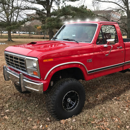 Smoked Lens White LED Cab Roof Lights For 1984-1996 Ford F-Series - NS Auto Lighting