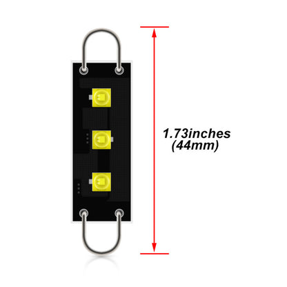 44mm 5050 3SMD Rigid Loop Festoon LED Interior Map Dome Reading Light Bulbs