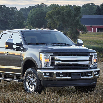 Smoked Lens White LED Cab Roof Lights For 2017+ Ford Super Duty - NS Auto Lighting