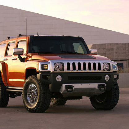 Smoked Lens Switchback Dynamic LED Front Turn Signal Lights For 2006-2010 Hummer H3, etc. - NS Auto Lighting