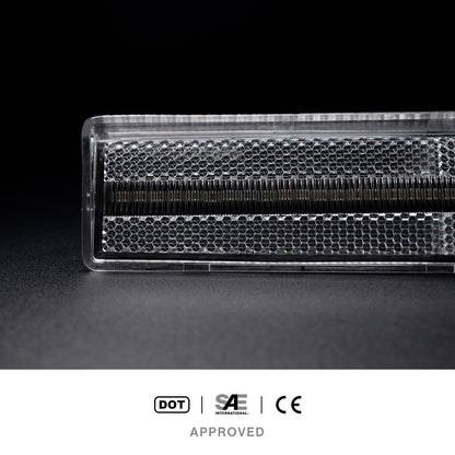Clear Lens Amber LED Front Side Marker Lights For 1980-1986 Ford F-Series, etc. - NS Auto Lighting