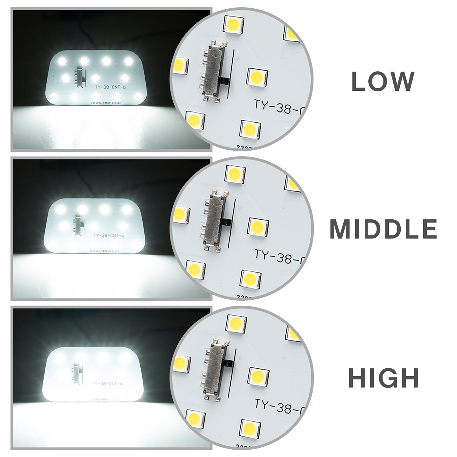 White LED Interior Light Kit Circuit Boards For 2020-up Toyota GR Yaris, etc. - NS Auto Lighting