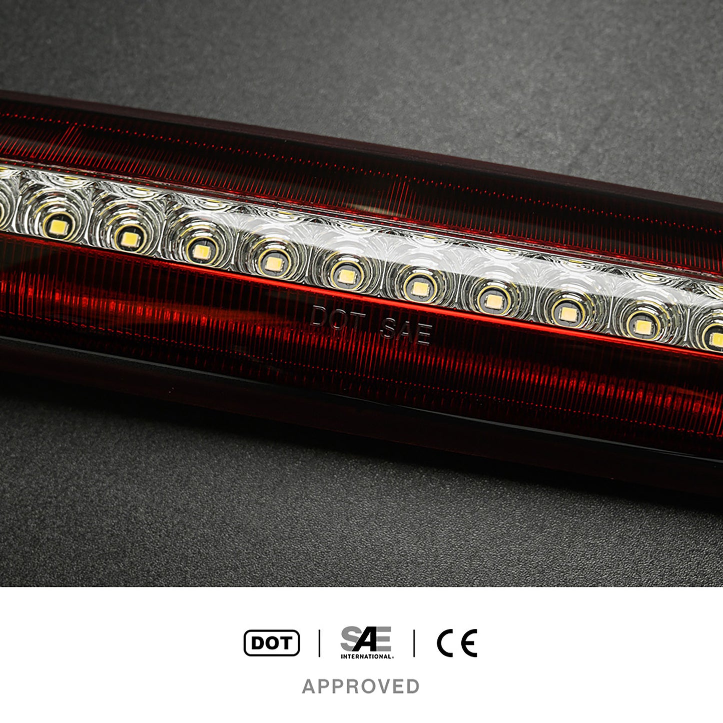Red Lens F1 Style Strobe LED Third Brake Light For 1999-2007 Chevrolet Silverado, GMC Sierra - NS Auto Lighting