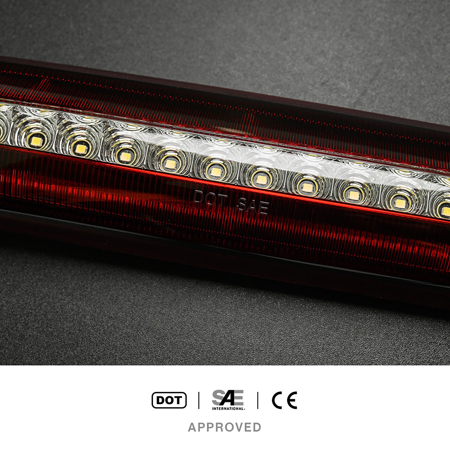 Red Lens F1 Style Strobe LED Third Brake Light For 1999-2007 Chevrolet Silverado, GMC Sierra - NS Auto Lighting