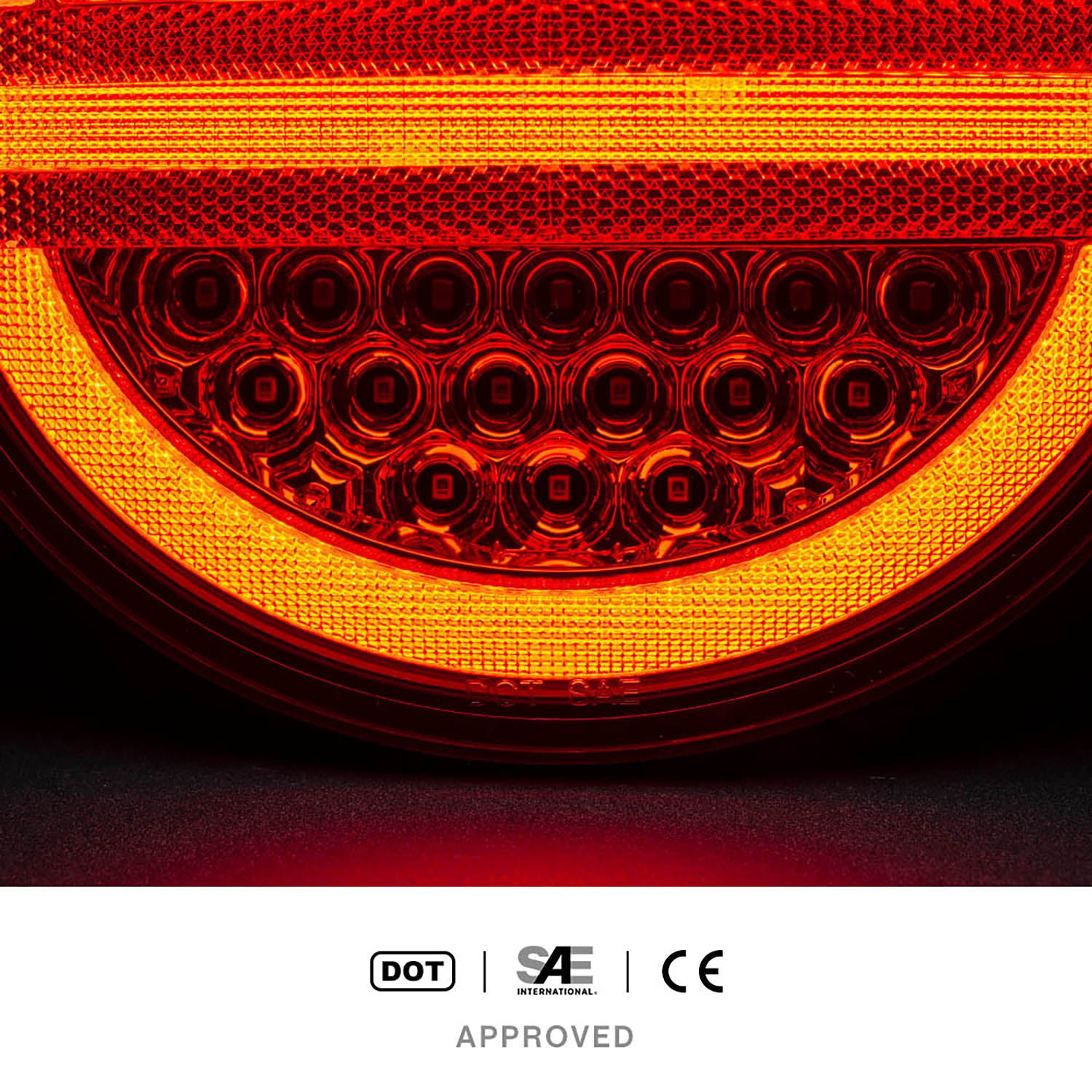 Red Lens LED Halo Tail Light Assembly For 2005-2013 Chevrolet Corvette C6 - NS Auto Lighting