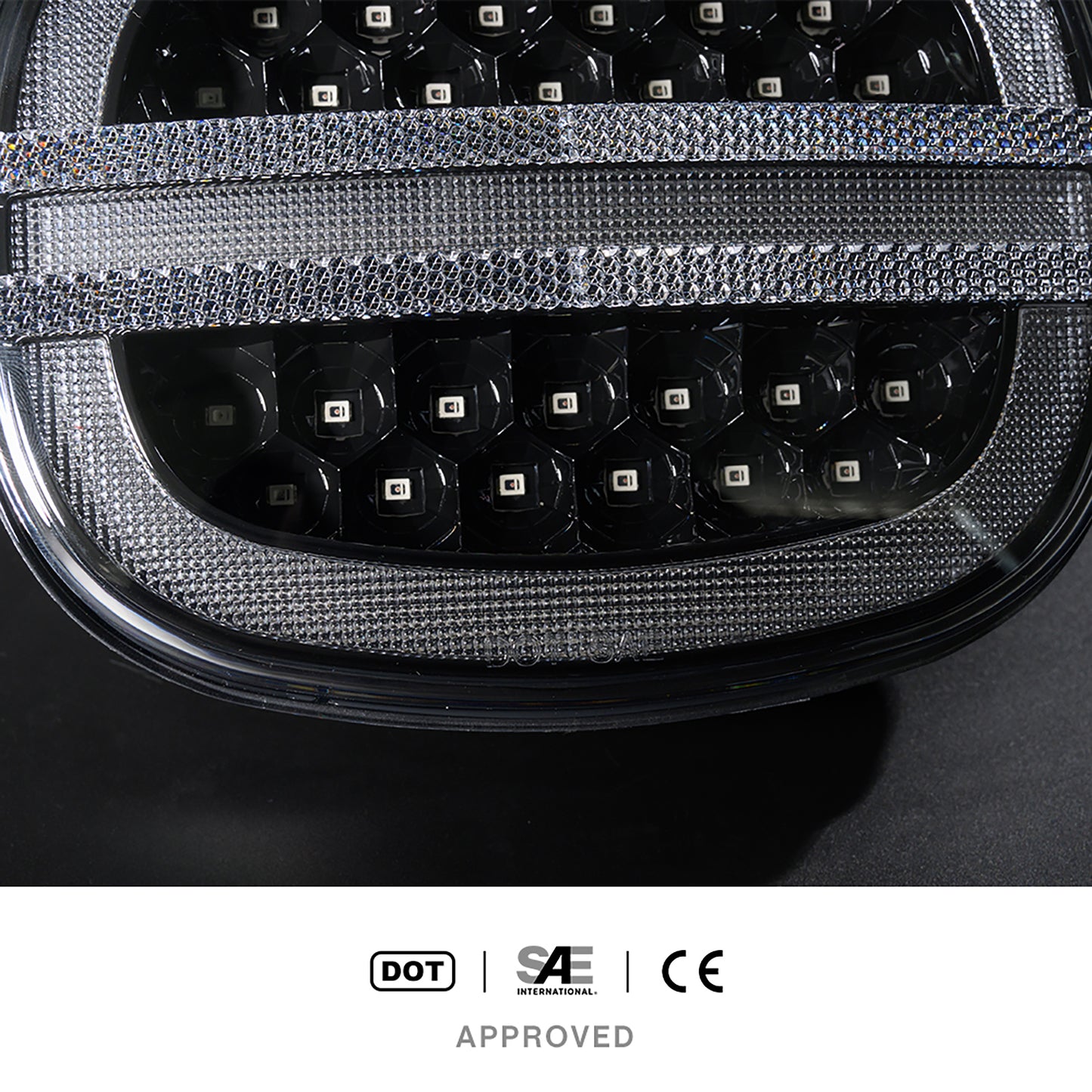 Clear Lens LED Halo Tail Light Assembly For 1991-1996 Chevrolet Corvette C4 - NS Auto Lighting