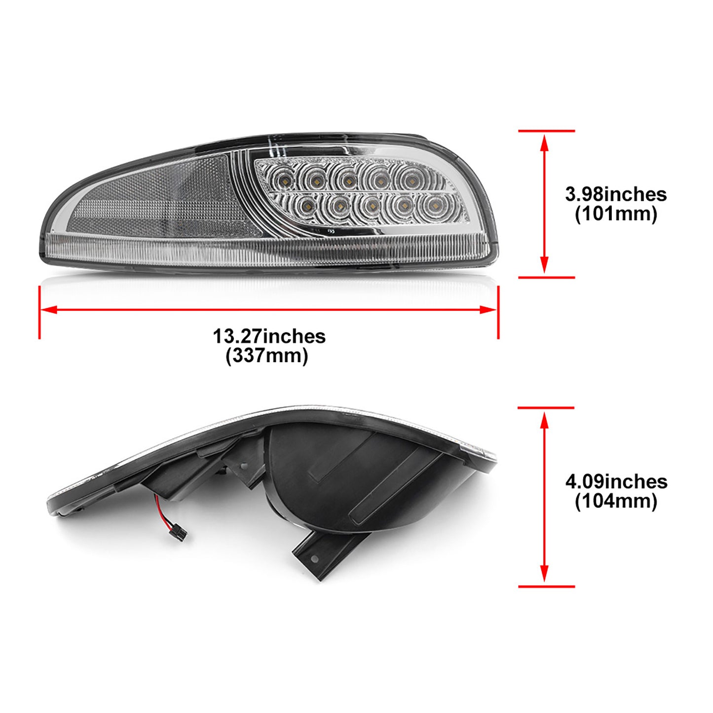 Clear Lens Switchback Dynamic LED Front Turn Signal Lights For 1997-2004 Chevrolet Corvette C5 - NS Auto Lighting