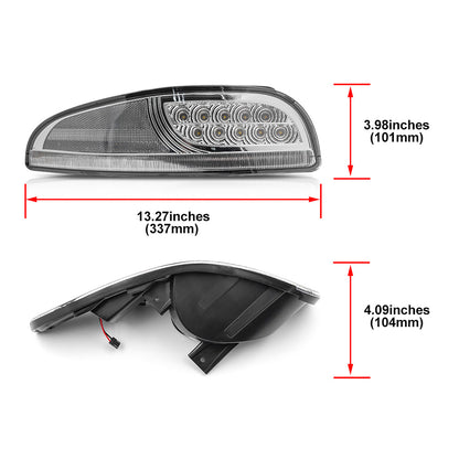 Clear Lens Switchback Dynamic LED Front Turn Signal Lights For 1997-2004 Chevrolet Corvette C5 - NS Auto Lighting