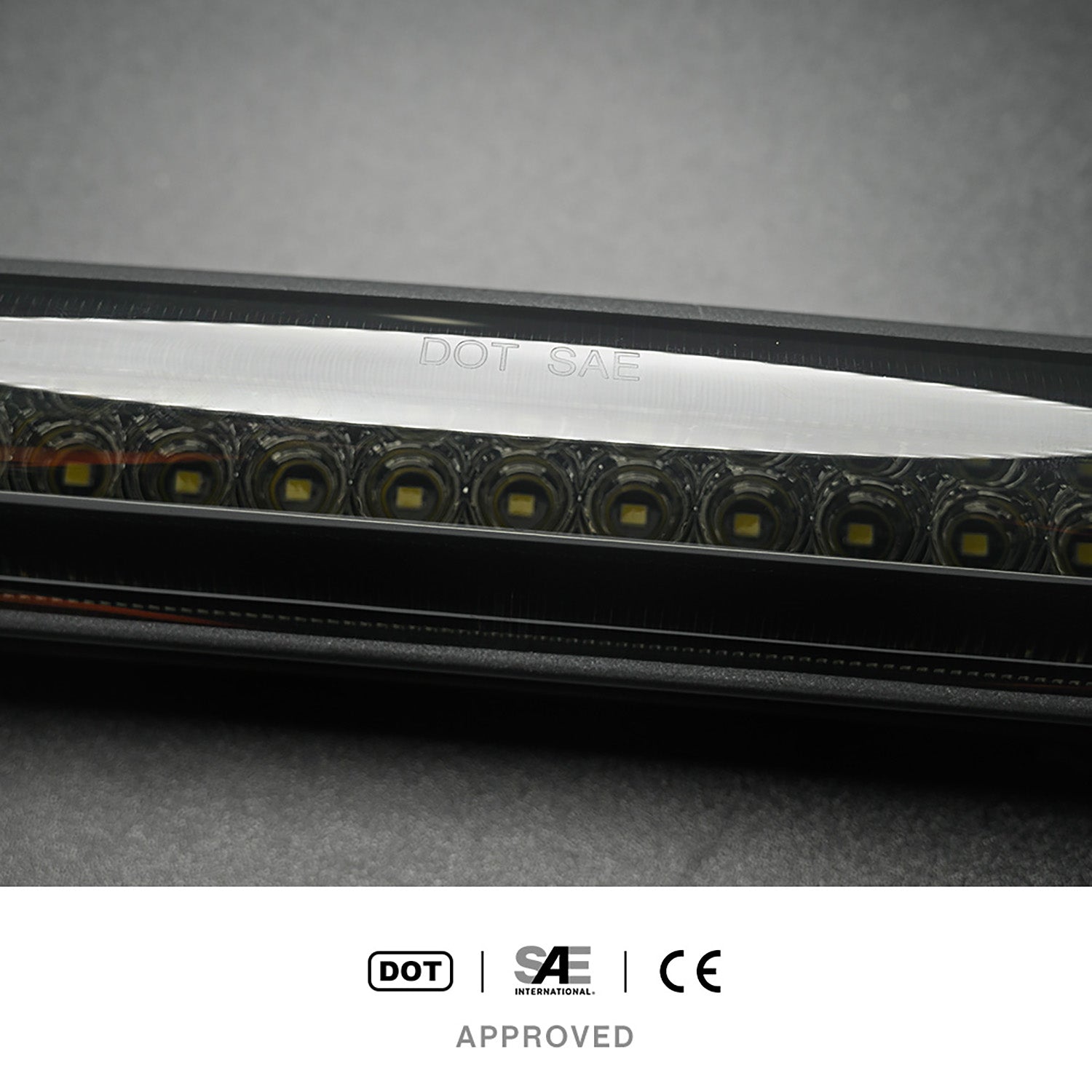 Smoked Lens F1 Style Strobe LED Third Brake Light For 1997-2003 Ford F150, etc. - NS Auto Lighting