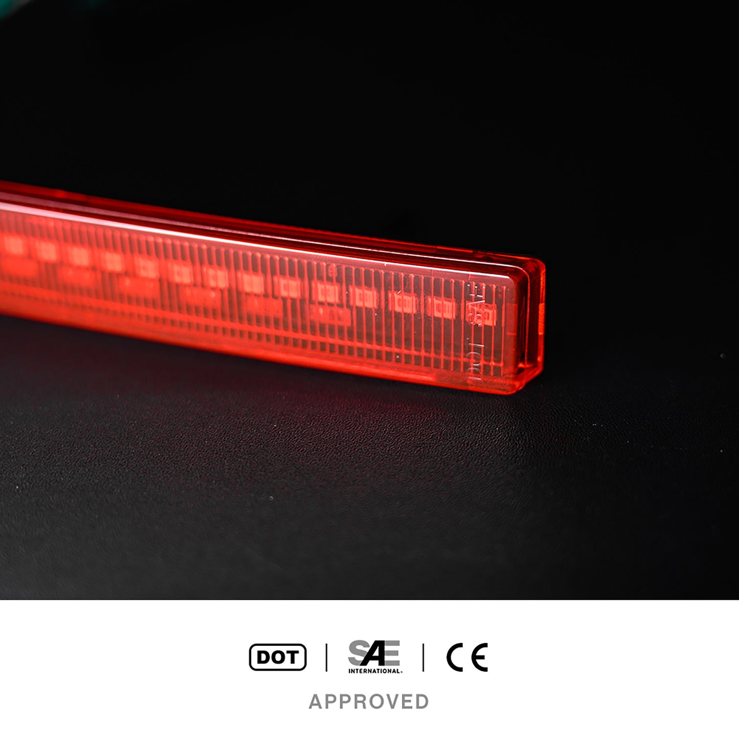 Red Lens LED Rear Bumper Reflector Lights For 2014-2019 Chevrolet Corvette C7