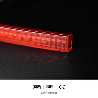 Red Lens LED Rear Bumper Reflector Lights For 2014-2019 Chevrolet Corvette C7