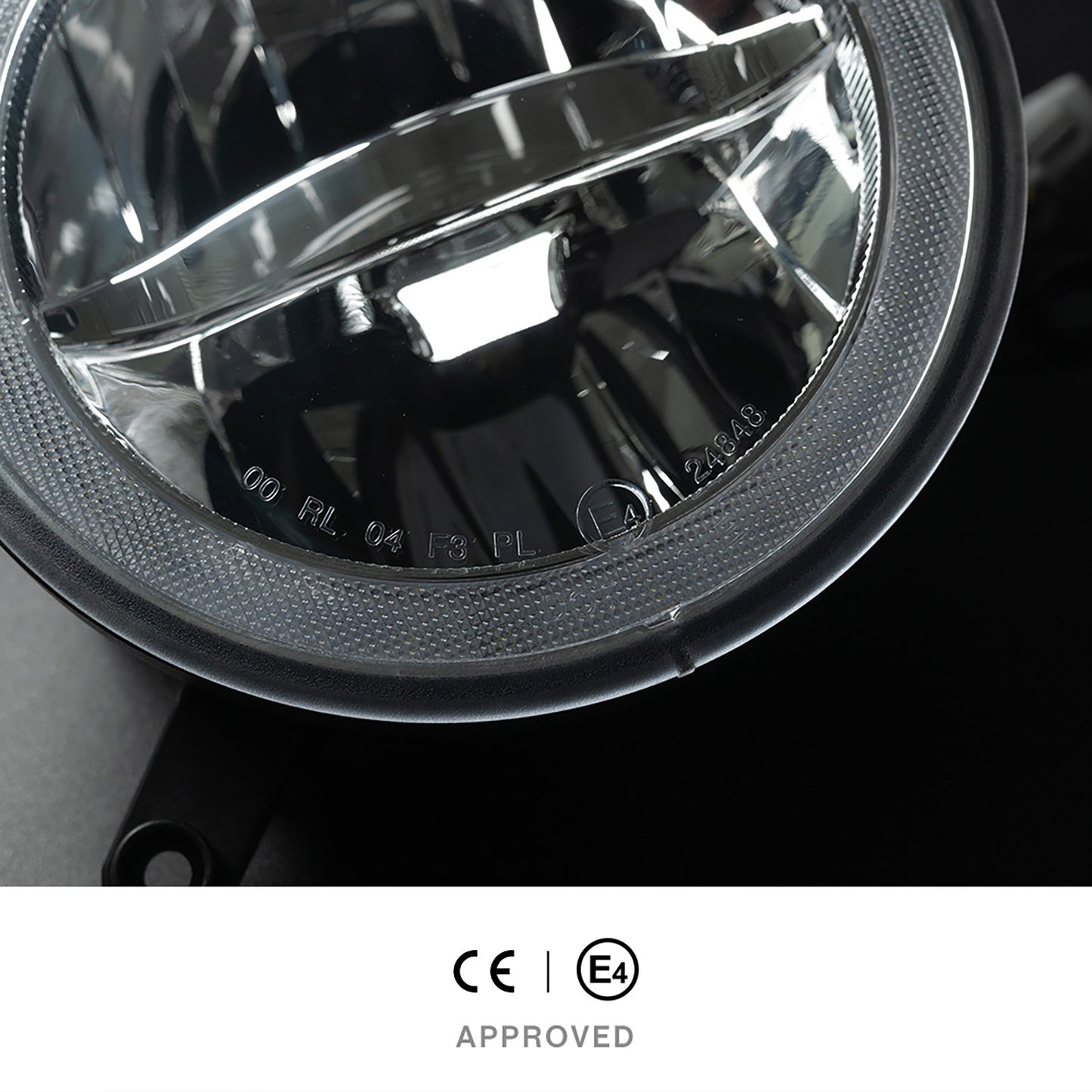 Clear Lens LED Halo Fog Light Assembly For 2005-2009 Ford Mustang GT - NS Auto Lighting