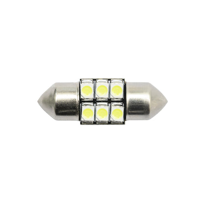 27mm 2835 6SMD Festoon LED Interior Dome Reading Light Bulbs
