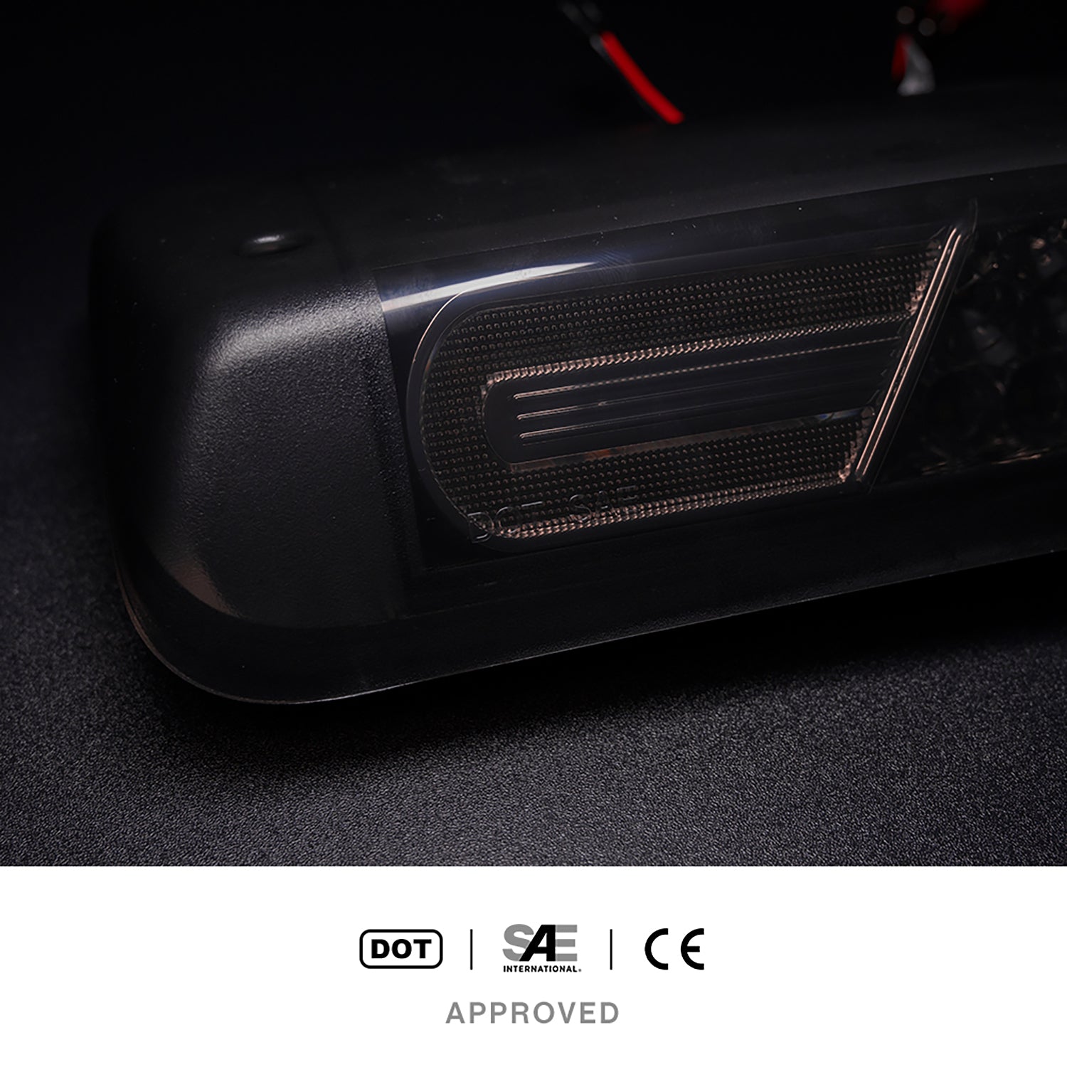 Smoked Lens Double C-Shaped LED Third Brake Light For 2004-2008 Ford F150, etc. - NS Auto Lighting