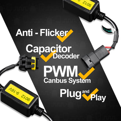 HB4 9006 LED CANBUS 30OHM Load Resistors