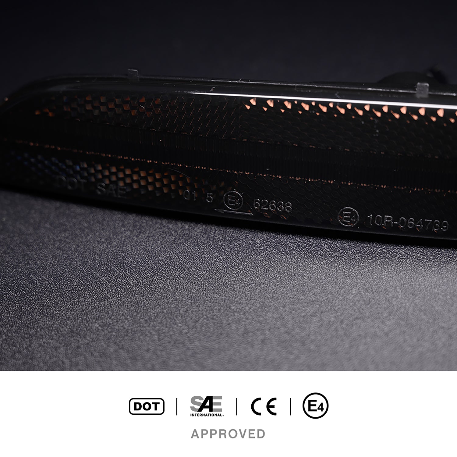 Smoked Lens LED Front & Rear Side Marker Lights For 2004-2008 Chrysler Crossfire - NS Auto Lighting