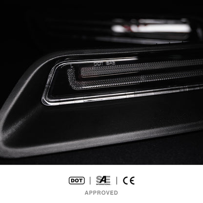Clear Lens Dynamic Switchback LED Hood Scoop Bezel Daytime Running Lights For 2010-2022 Ram 1500 - NS Auto Lighting