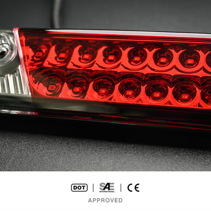 Clear Lens F1 Style Strobe LED Third Brake Light For 2015-2020 Ford F150, etc. - NS Auto Lighting