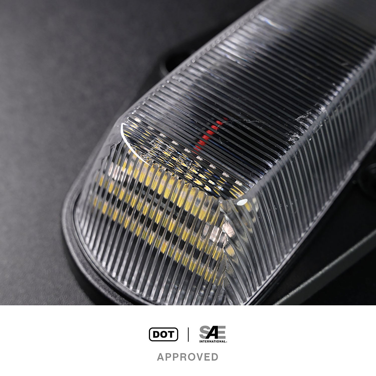 Clear Lens White LED Cab Roof Lights For 1984-1996 Ford F-Series - NS Auto Lighting