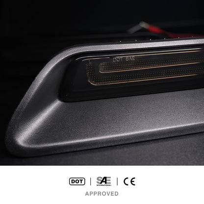 Smoked Lens Dynamic Switchback LED Hood Scoop Bezel Daytime Running Lights For 2010-2022 Ram 1500 - NS Auto Lighting