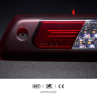 Red Lens Double C-Shaped LED Third Brake Light For 2009-2014 Ford  F-150 - NS Auto Lighting