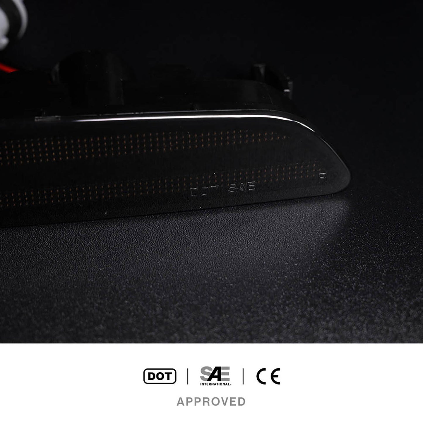 Smoked Lens LED Front Bumper Side Marker Lights For 2020+ Hyundai Sonata - NS Auto Lighting