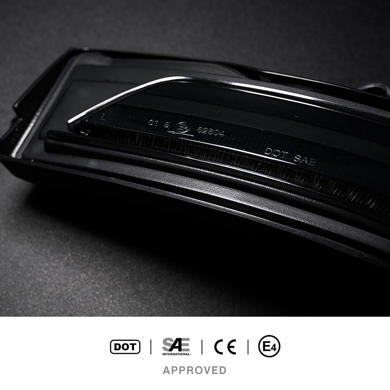 Smoked Lens Dynamic LED Side Mirror Turn Signal Lights For 2019-2024 Dodge Ram 1500 DT - NS Auto Lighting