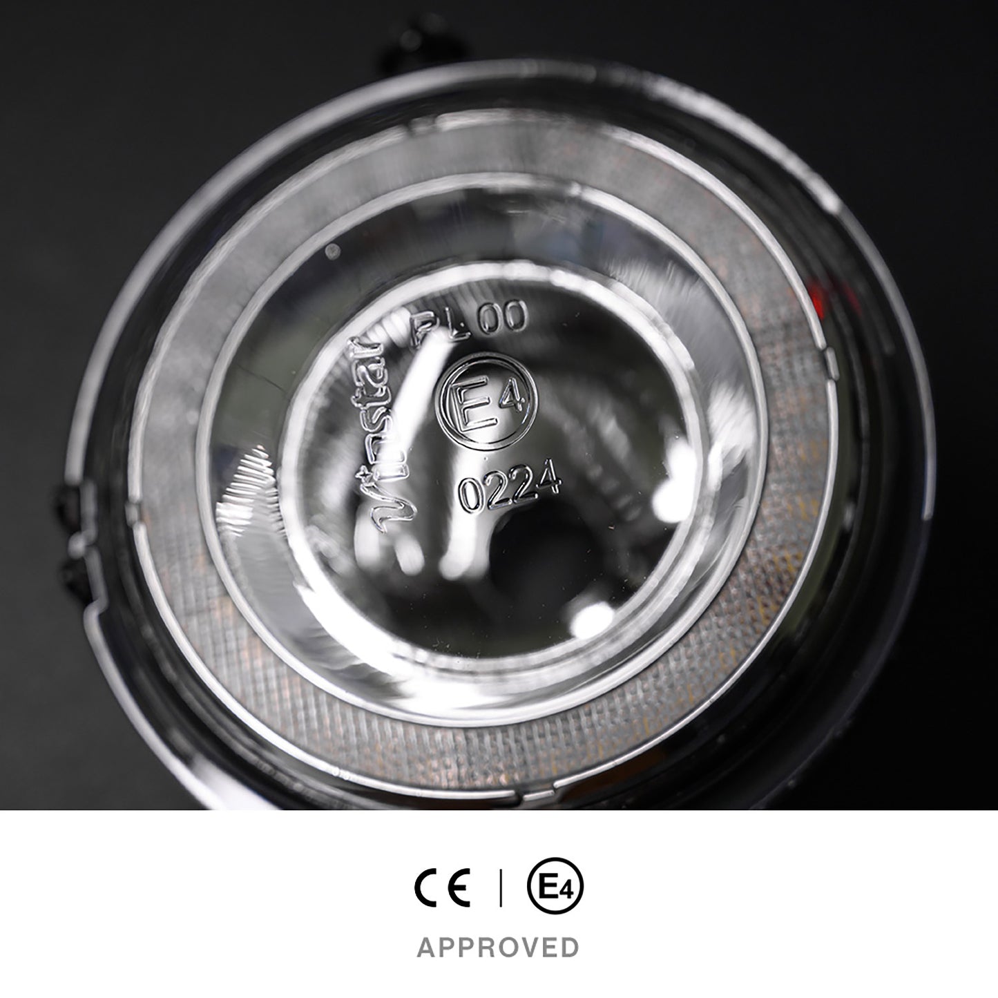 Clear Lens LED Halo Fog Light Assembly For 2007-2014 Mini Cooper, etc. - NS Auto Lighting