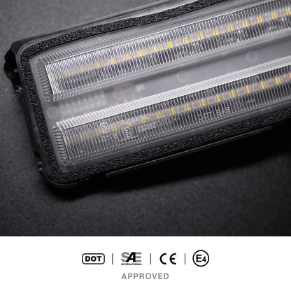Clear Lens Dynamic Switchback LED Towing Mirror Turn Signal Lights For 2020+ Chevrolet Silverado, GMC Sierra - NS Auto Lighting