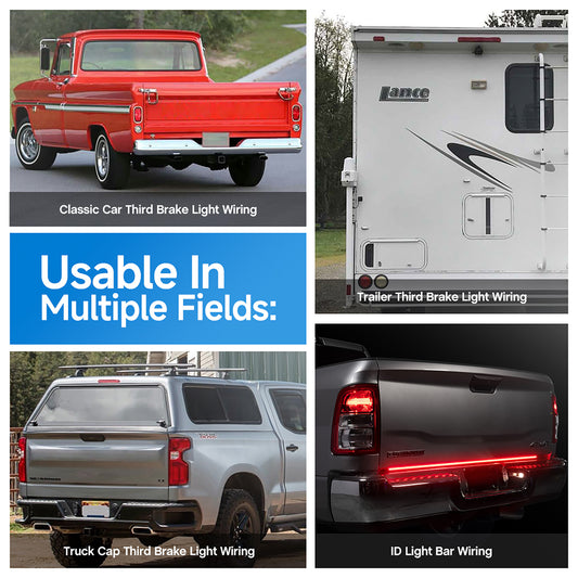 Convertisseur de feu arrière de remorque à épissure 2 à 3 fils pour remorquage à plat de camping-car