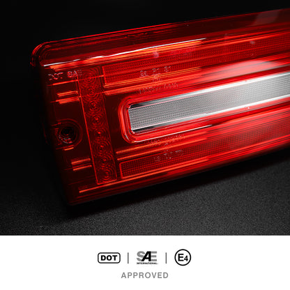 W463A Style Red Lens Dynamic LED Tail Light Assembly For 2002-2018 Mercedes Benz G-Class W463 - NS Auto Lighting