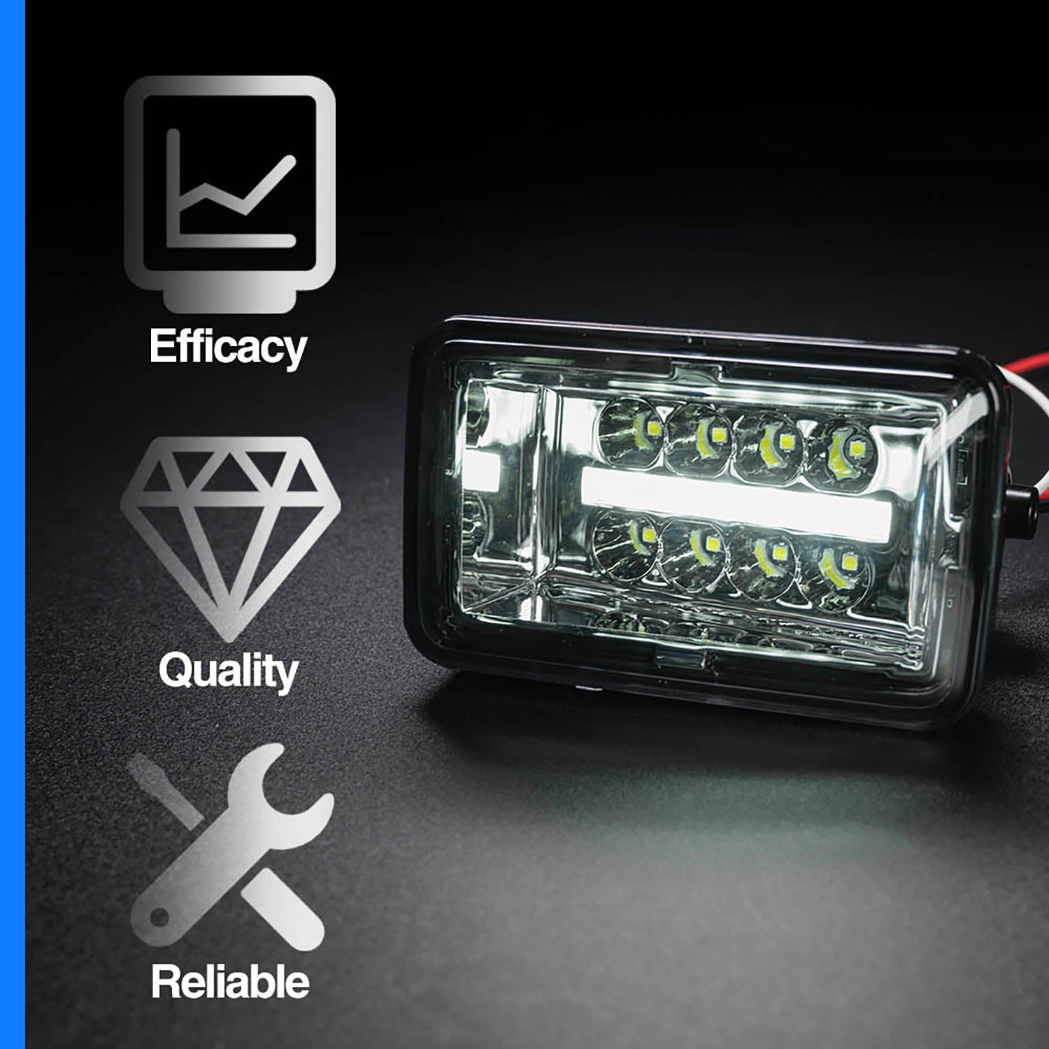White LED Front Bumper Fog Light Assembly For 2015-2020 Ford F-150, etc. - NS Auto Lighting