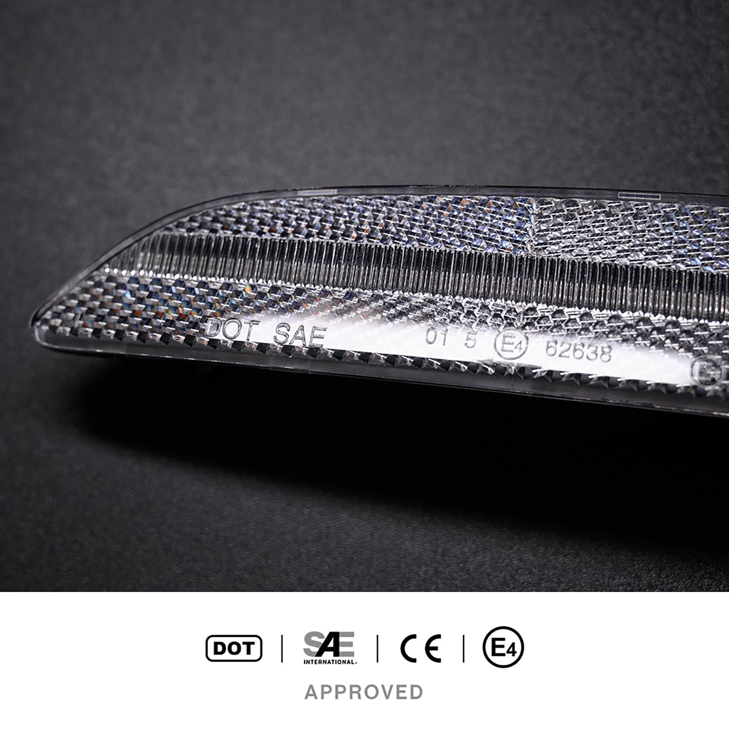 Clear Lens LED Front & Rear Side Marker Lights For 2004-2008 Chrysler Crossfire - NS Auto Lighting