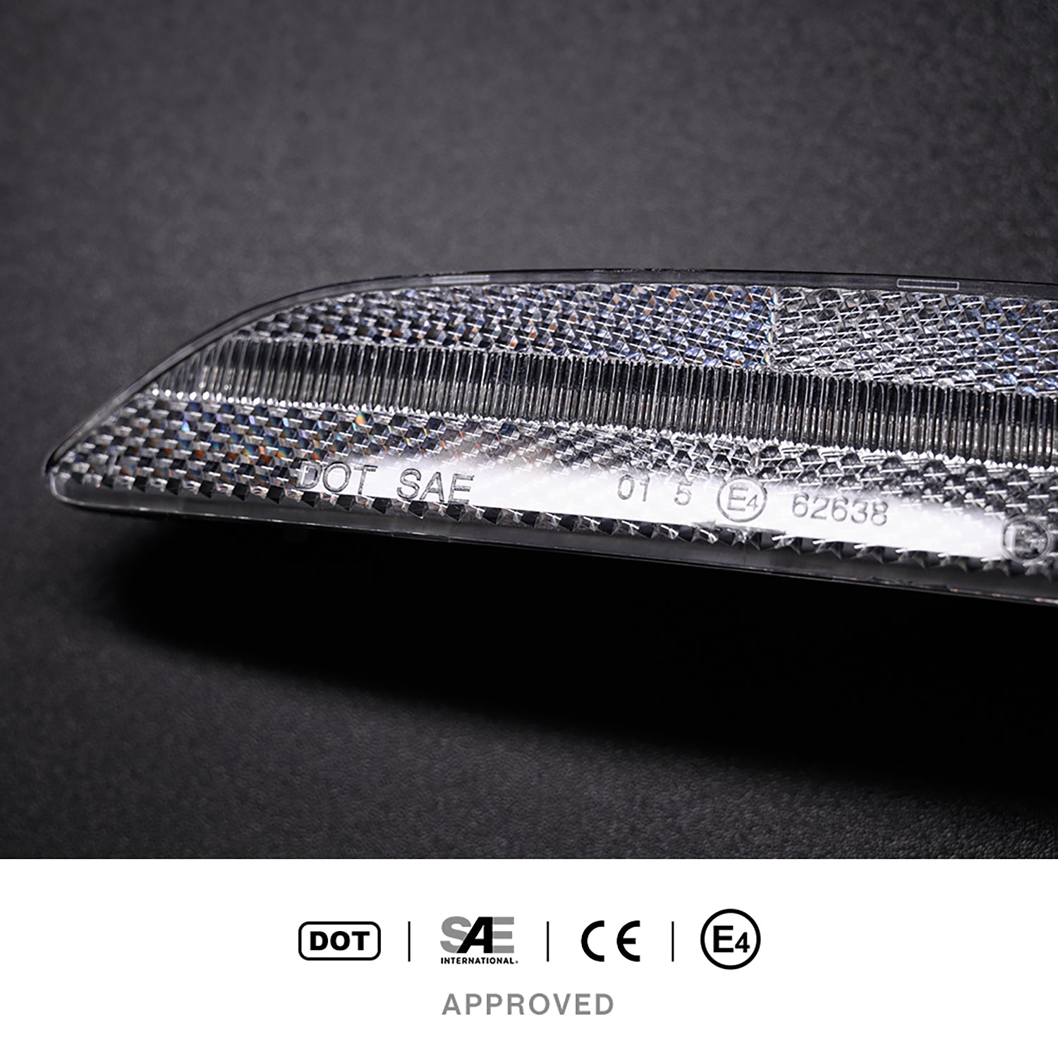 Clear Lens LED Front & Rear Side Marker Lights For 2004-2008 Chrysler Crossfire - NS Auto Lighting