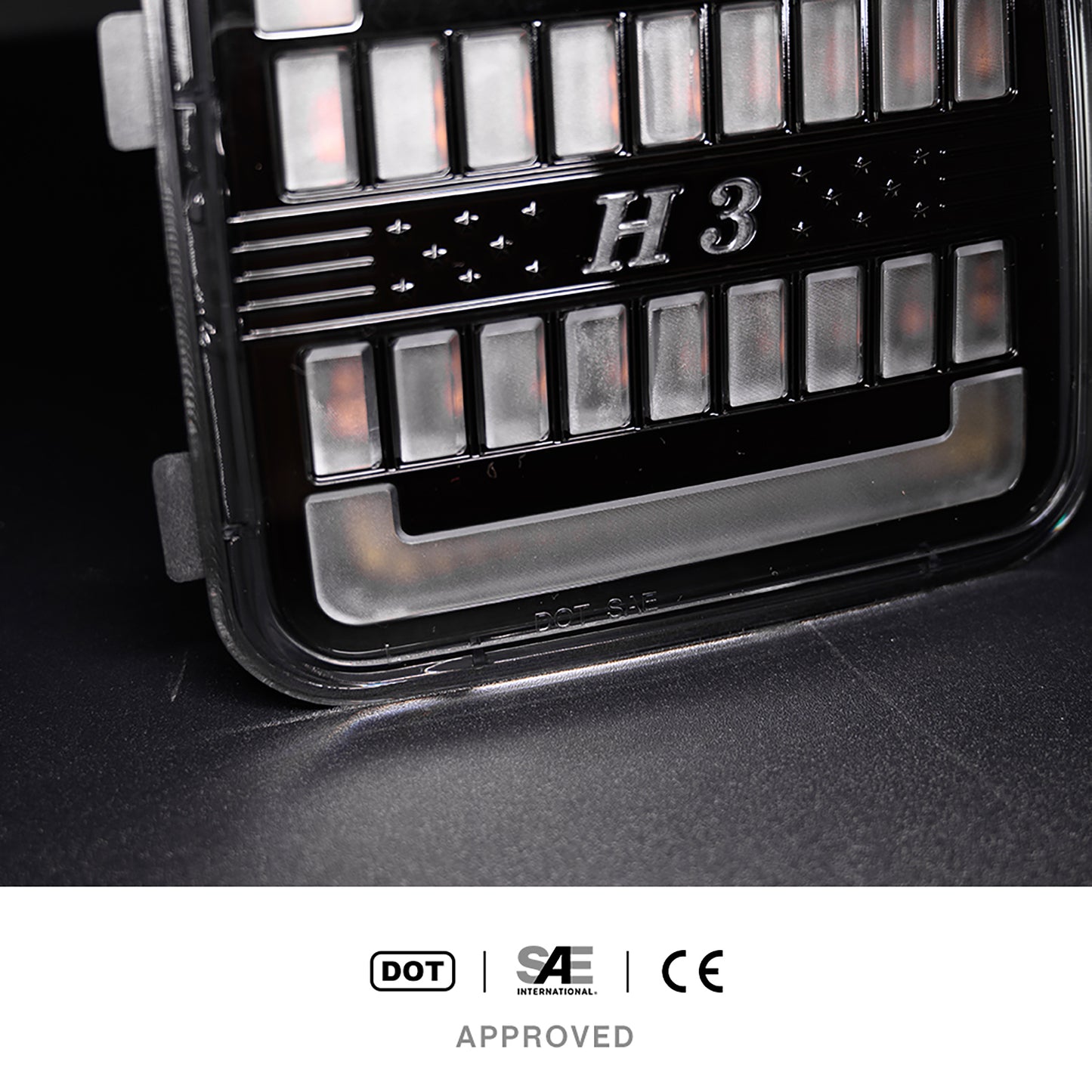 Clear Lens Switchback Dynamic LED Front Turn Signal Lights For 2006-2010 Hummer H3, etc. - NS Auto Lighting