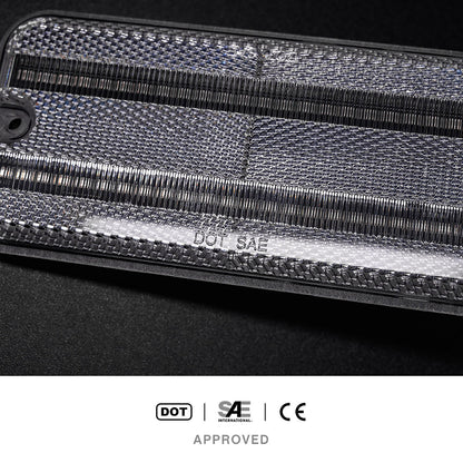 Clear Lens LED Front & Rear Side Marker Lights For 1985-1996 Chevrolet Van, etc. - NS Auto Lighting