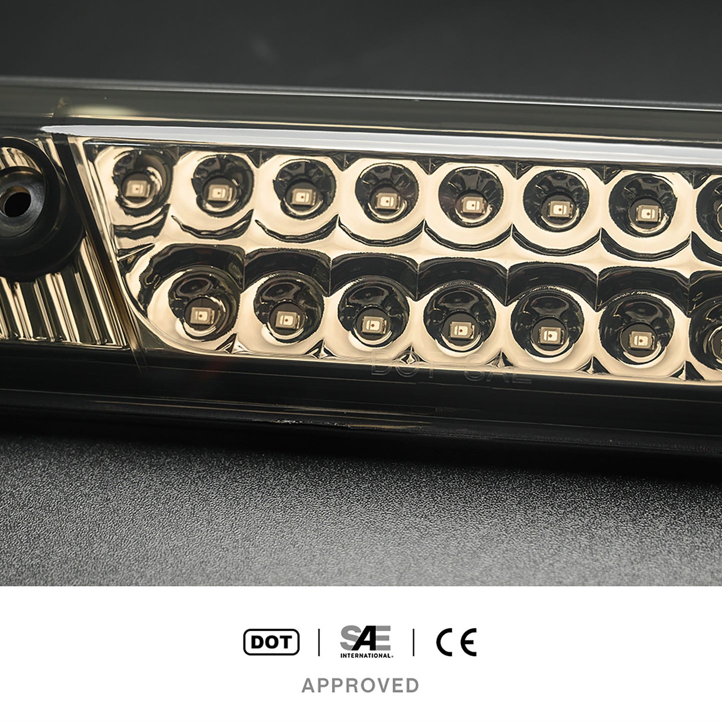Smoked Lens F1 Style Strobe LED Third Brake Light For 2015-2020 Ford F150, etc. - NS Auto Lighting