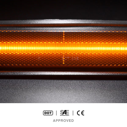 Smoked Lens LED Front & Rear Side Marker Lights For 1981-1991 Chevrolet GMC C/K R/V Series Trucks - NS Auto Lighting