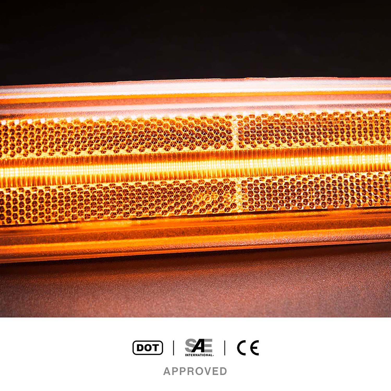Clear Lens Amber LED Front Side Marker Lights For 1981-1991 Chevrolet GMC C/K R/V Series Pickup, etc. - NS Auto Lighting