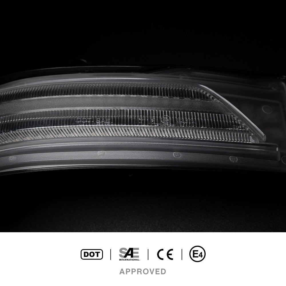 Clear Lens Dynamic LED Side Mirror Turn Signal Lights For 2019-2024 Dodge Ram 1500 DT - NS Auto Lighting