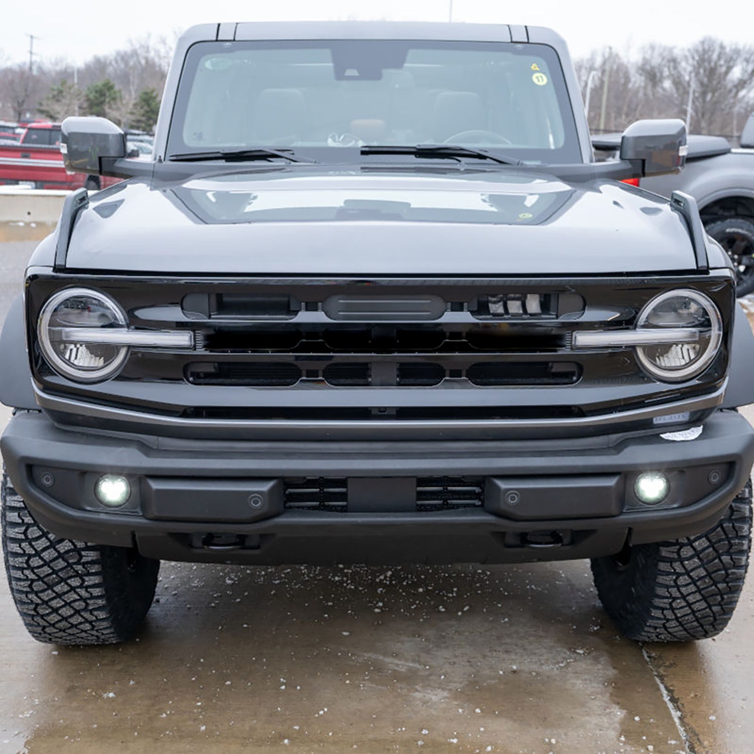 White LED Front Bumper Driving Beam Fog Light Assembly For Ford - NS Auto Lighting