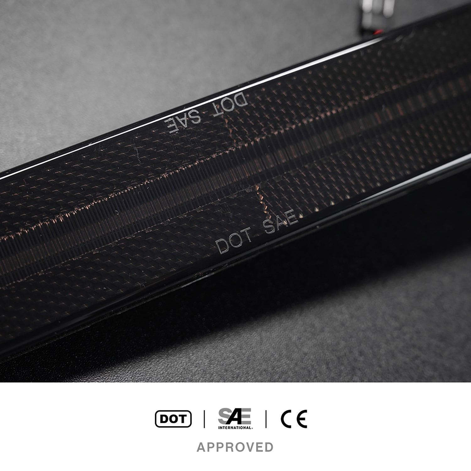 Smoked Lens Amber LED Front Bumper Side Marker Lights For Jeep CJ Series, etc. - NS Auto Lighting