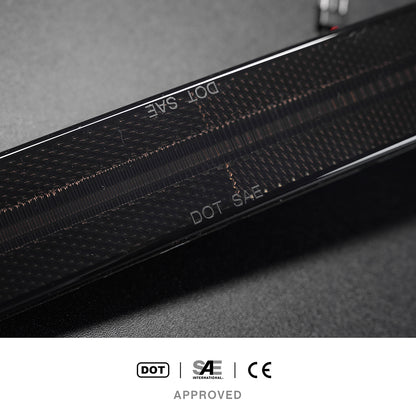Smoked Lens Amber LED Front Bumper Side Marker Lights For Jeep CJ Series, etc. - NS Auto Lighting
